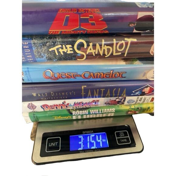 Lot of 6 D3 Flubber Dennis The Menace The Sandlot  VHS Tape Vintage Movie Y2K 90 - Picture 7 of 7